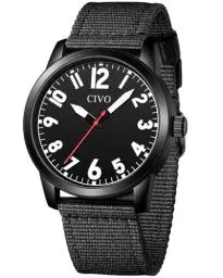 Produktbild: CIVO Uhren Analog fur Mode Herren: Nylonband Wasserdicht Quarzuhr mit Groß Zahlen
