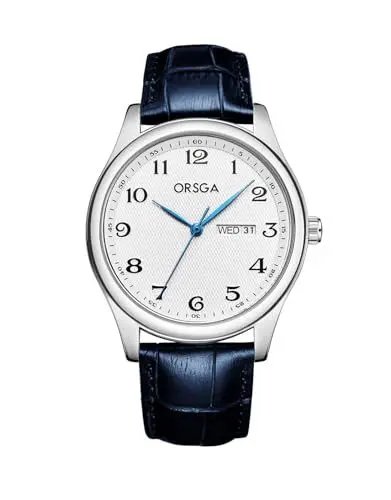 Produktbild: CIVO Uhren Herren Lederarmband Analog - Datum Business Armbanduhr Herren Einfache Casual Wasserdicht Quarz Herren Uhr Blau 40mm Modische Geschenke für Männer