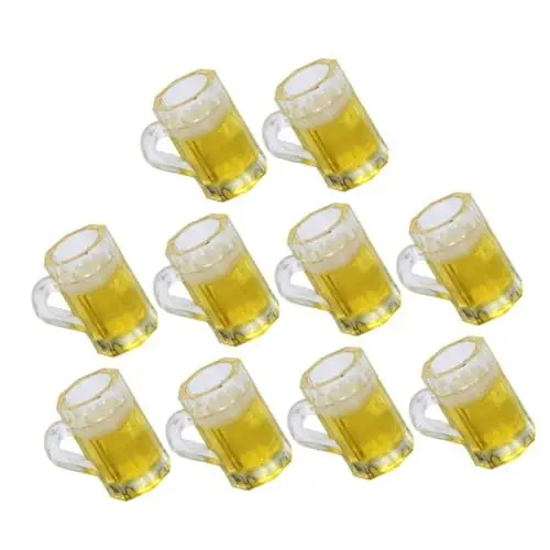 Produktbild: CIYODO 10 Stück Zarte Mini-bierkrüge Für Miniaturhäuser Bierbecher Im Maßstab 112 Mini-bierkrüge Schnapsgläser Mini-bierdekorationen
