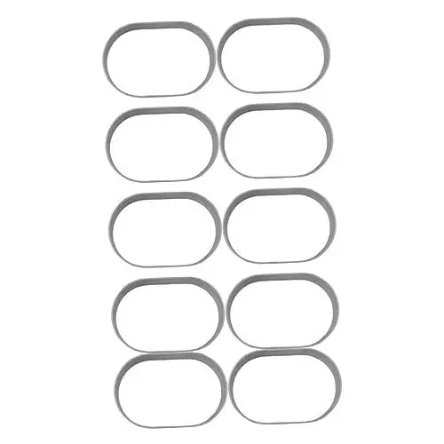 Produktbild: CIYODO 10st Backwerkzeug Mini-Kuchen Muffin-Dessert Stahl Mousse-Ring Ovale Käsekuchenform Cookie-keks-Ring Fondant-Ring Hackbratenbrot Schimmel Brotdose Antihaftbeschichtet Gebäckring