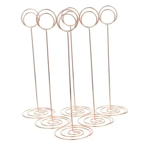 Produktbild: CIYODO 12er-pack Tischnummernhalter Aus Metall Tischkartenhalter Fotohalter Für Tische – & Kompakt
