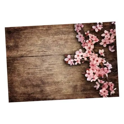 Produktbild: CIYODO Fotografie-Hintergrund Aus Vinyl Pfirsichblüten-planken-Design Für Porträt-Video-Fotografie Hochauflösend Leicht Zu Handhaben