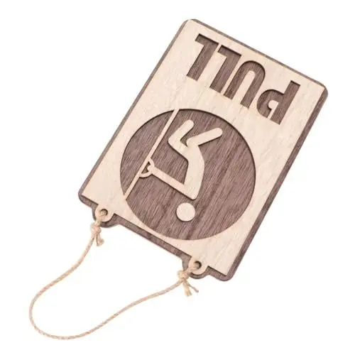 Produktbild: CIYODO Holztürschild Push-schild Für Restaurant Holz Pull-schild Für Home- - -anzeige Push-and-pull-türbrett