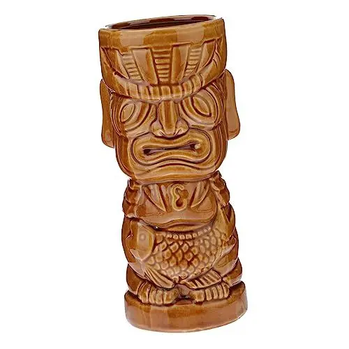 Produktbild: CIYODO 1Stück Kreative Hawaii Cocktail Tasse Keramiktasse für Wein Party und Festival Bunte Trinkbecher für Exotische Getränke und Cocktails