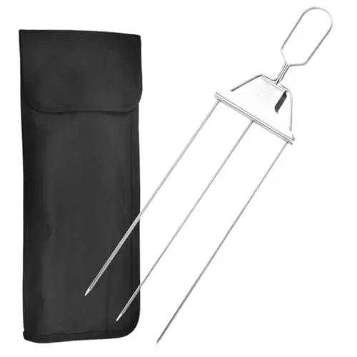 Produktbild: CIYODO Grillgabel Aus Mit Griffdesign Vielseitig Einsetzbar Für Fleisch Gemüse Und Vorspeisen Für Familienessen Partys Und Outdoor-aktivitäten
