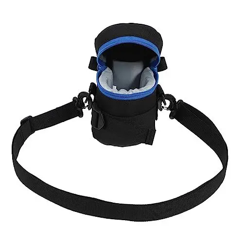 Produktbild: CIYODO 1stk Linsentasche wasserdichte Aufbewahrungstasche Kameraobjektiv Aus Neopren Linsenbehälter Tasche Für Kameraobjektive Kameraobjektiv-Tragetasche Fototasche Oxford-Stoff Black