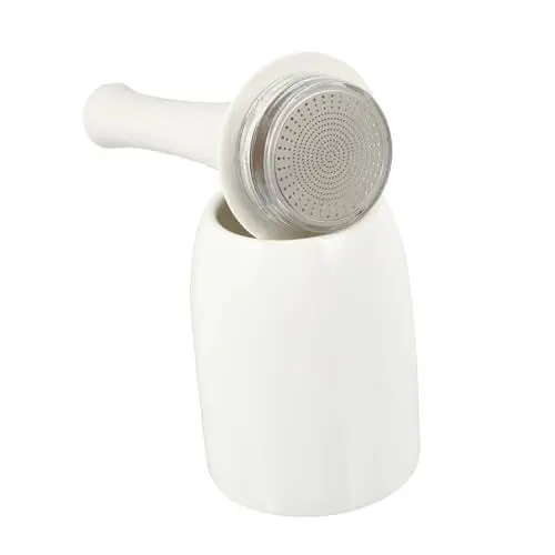 Produktbild: CIYODO 1stk Staubtuch Salz Kann Pfefferflasche Salz- Und Pfefferspender Gewürzstreuer Gewürzbehälter Für Die Küche Pfefferstreuer Gewürzspender Pulverstreuer Gewürzhalter Keramik Weiß