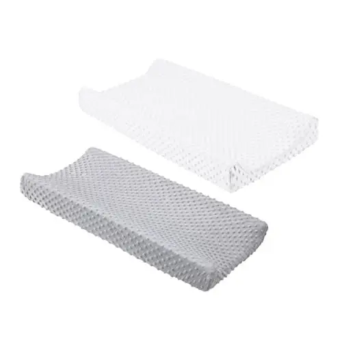 Produktbild: CIYODO Wickelunterlage Für Babys 2 Stück Wickeltischbezug Aus Polyester Waschbar Sicher Für Babys