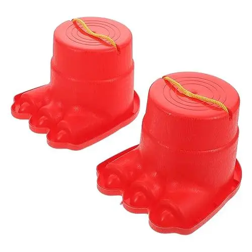 Produktbild: CIYODO 2St große Füße Stelzen Outdoor-Spielsets für Kleinkinder Outdoor-Spielzeug für Kleinkinder Kinder Outdoor Spielzeug Kinder draußen Spielzeug Kinderspielzeug Stelzen Spielzeug Abs