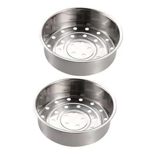 Produktbild: CIYODO Robuster Gemüsedämpfer Zum Kochen – 2-teiliger Dampfkorb Aus Edelstahl Ideal Für Teigtaschen Reis Meeresfrüchte