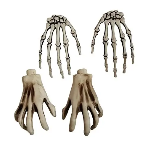 Produktbild: CIYODO Schaffen Sie Eine Gruselige Atmosphäre 2 Paar Halloween-skelettpfähle Aus Kunststoff Für Die Inneneinrichtung