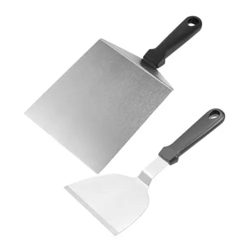 Produktbild: CIYODO Grillzubehör-set 2-teilig Grillspatel Und -wender Aus Edelstahl Einfach Zu Verwenden Zum Grillen Von Steaks Und Hamburgern
