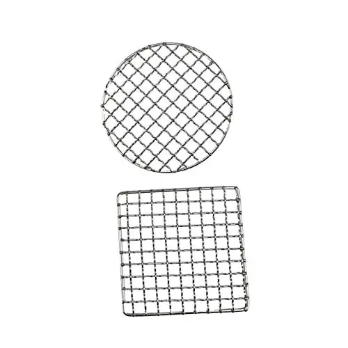 Produktbild: CIYODO 2pcs Grill Draht Rack Rack Camping Rack Edelstahl Für Steak Fisch Garnelen
