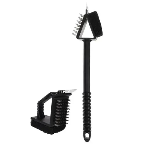 Produktbild: CIYODO Kupferdraht BBQ Grill Reiniger 3 in 1 Grillbürste Schwamm Schaber BBQ Reinigungsbürste Set