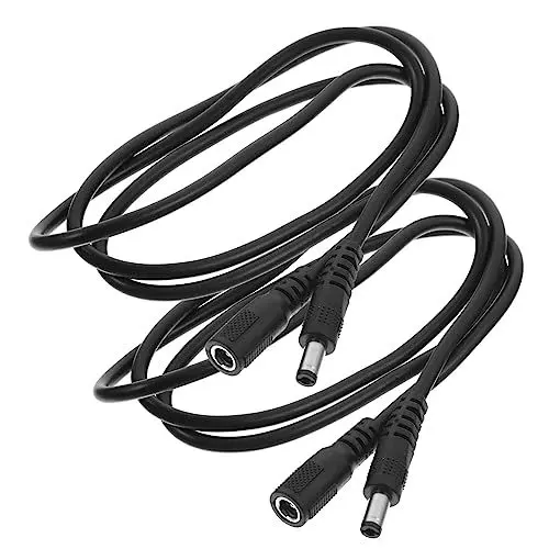 Produktbild: CIYODO 2stücke Verlängerungskabel Mit Männlichem Und Weiblichem Stecker Gleichstromverlängerungskabel Adapterkabel Für Power-Kabel Geeignet Für CCTV Kameras Und Audio-geräte