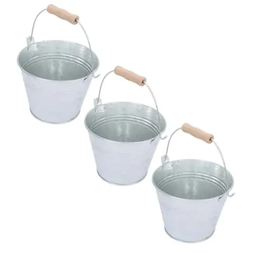 Produktbild: CIYODO 3pcs Eisen Lagerung Können Große Kapazität Asche Eimer Für Kamin Holz Kohle