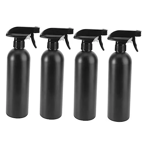 Produktbild: CIYODO 4 Stücke 500 Ml Tuerware-behälter Kunststoff-ölsprühflasche Tragbare Autozubehör Schwarze Runde Schulterflaschen Nachfüllbarer Vorratsbehälter