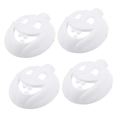 Produktbild: CIYODO Halloween Maske 4 Diy-maske Halloween-gesichtsbedeckung Kürbis-cosplay Halloween-abdeckung Leere Kürbismaske Maskerade Selber Machen Masken Verkleiden Halloween-papier Weiß