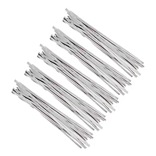 Produktbild: CIYODO 5packungen Krawatte Bindeband Verschlussbänder Verpackungsband Für Bonbontüten Verpackungsband Für Backwaren Metallverschluss Biegbares Geschenkpapier -verschlusskordel