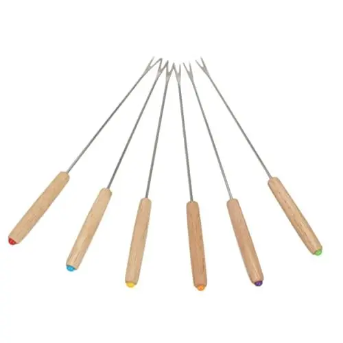 Produktbild: CIYODO Bbq Zubehör 6 Stücke Edelstahl Grill Gabeln Set Rösten Sticks Für Outdoor