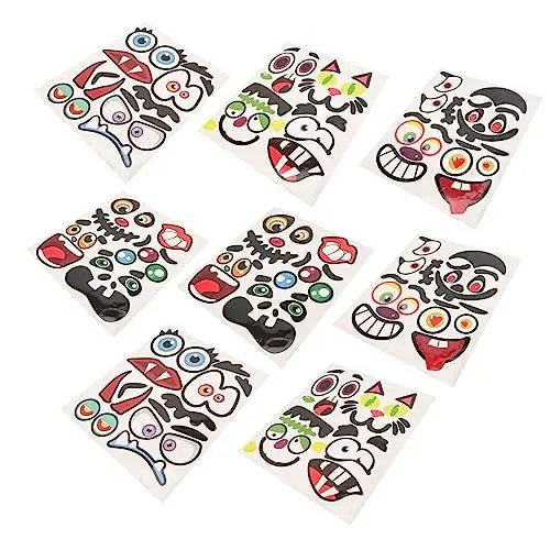 Produktbild: CIYODO 8 Blätter Kürbis-Set Halloween- -Aufkleber Kinderparty Bastel-Aufkleber Für Halloween-kürbis-Aufkleber-Dekorationen