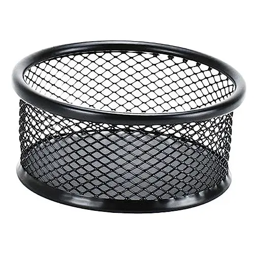 Produktbild: CIYODO Mesh Büroklammer Aufbewahrungsbox Multifunktionale Schreibtisch Organizer Für Papierclips Praktischer Spender Für Bürobedarf Schwarz