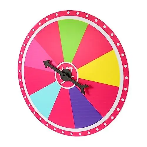 Produktbild: CIYODO Drehscheibe Kinder Lotterierad Farbiges Gewinnrad Radspielzeug Für Party Regenbogen-gewinnrad Desktop-Spielzeug Regenbogenrad Party-preisrad-Spielzeug Spielzeuge Großes Rad Plastik