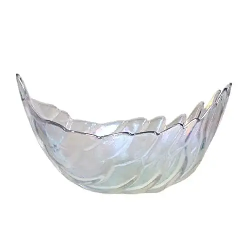 Produktbild: CIYODO Groß Schalen Schüssel Tisch Tabletts Zum Glasgeschirr-Set Schmucktablett Moussetasse Glasservierschüssel Rührschüssel Nordischer Stil Glasschüssel Pflaumenförmige Schüssel Schmuck