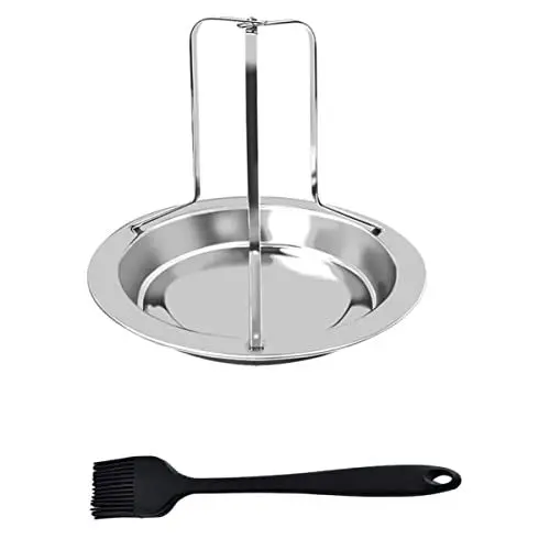 Produktbild: CIYODO Grillrost Aus Mit Bürste Kompakt Und Tragbar Für Camping-grill Antihaftbeschichtet Für Hähnchenbräter Und Barbecue-grillaktivitäten
