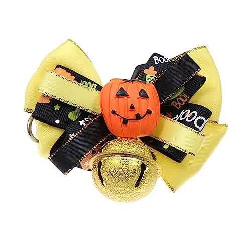 Produktbild: CIYODO Halsband Für Hunde Fliege Und Glöckchen Haustier-zubehör Verstellbare Größe S Festliches Haustier-Party-Halsband