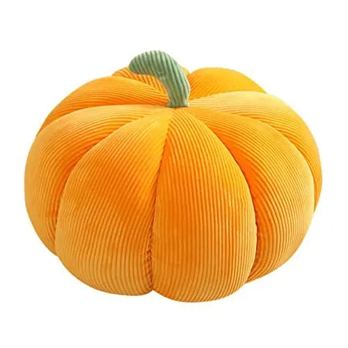 Produktbild: CIYODO Kürbis Kissen Halloween Pumpkin halloweenkürbis 3D-Kürbis-Kissen Dekokissen fürs Bett kopfkissen Halloween deko für Freundin Stoffkissenspielzeug Kurzplüsch Orange