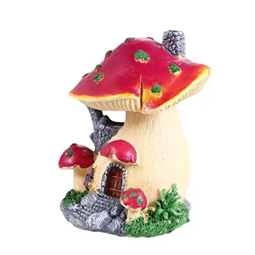Produktbild: CIYODO Miniatur-pilzhaus Aus Harz Landschaftsdekor Miniatur-Landschaft Bonsai-Ornamente Heimdekoration Balkon Gartenschmuck