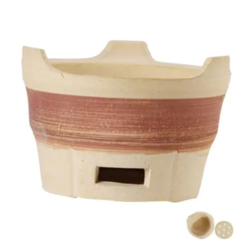 Produktbild: CIYODO Holzkohleofen Zum Kochen Und Grillen Lehmgrillofen Für Outdoor Camping Praktischer Multifunktionsofen Mit Einfacher Handhabung