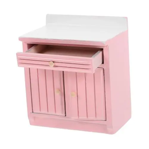 Produktbild: CIYODO Miniatur-küchenzubehör-Set Mini-kochtisch Aus Holz Maßstab 1/12 Miniaturmöbel