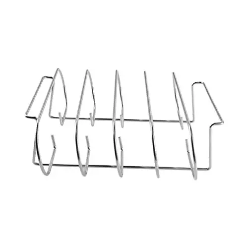 Produktbild: CIYODO Rippchen-grillregal Steak-Rack Aus Metall Barbecue-Grill Außenrost Antihaft-grillrost Edelstahl 2-stufiges Kochen Leicht Zu Reinigen