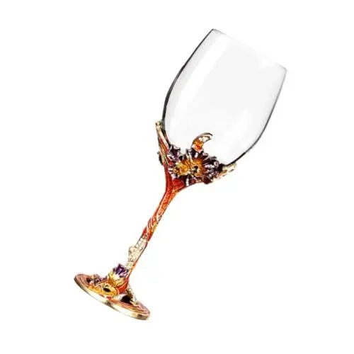 Produktbild: CIYODO Kristall Rotwein Glas Whisky Tasse Emaille Wein Kelch Hochzeit Liefert