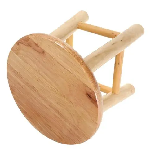 Produktbild: CIYODO hocker aus massivholz badezimmerhocker Holzstuhl küchenhocker Tritthocker treppenstuhl saftiger Topflappen Zimmerpflanzenhocker niedriger Hocker aus Holz Holzhocker hölzern