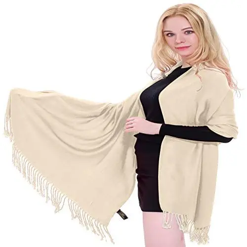 Produktbild: CJ Apparel Nude Einfarbiges Design Stola Schal Umschlagtuch Schultertuch Tuch Neu