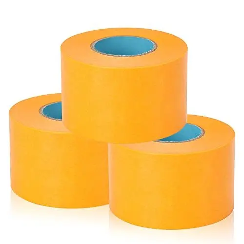 Produktbild: CJBIN 3 x Rollen Goldband 50mm x 50m Malerkrepp Kreppband Wasserfest, Leicht zu Schälen Masking Tape, Rückstandfrei Abklebeband Maler Gold Abdeckband für Lackieren Auto Dekoration (Gold)