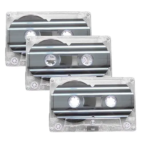 Produktbild: CJBIN Audio Kassetten Leer, Rauscharm Audiokassetten, 60 Min Musikkassetten Leer, für Vorlesungen Seminare Alltägliche Aufnahmen, 3er Pack