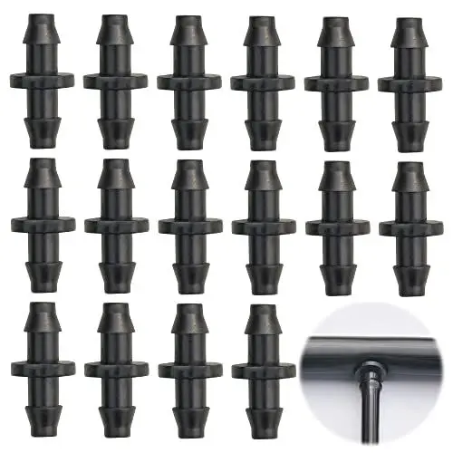 Produktbild: CJBIN Bewässerung Anschluss Kit für Schläuche,250 Stück Schlauch Eckverbinder,Tropfbewässerungs-Armaturen-Kit für Gewächshauspflanze,Blumenbeet, Patio, Rasenlandschaft (4/7 Zoll)