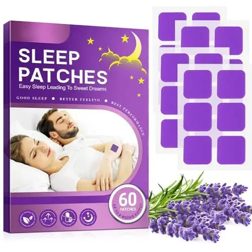 Produktbild: CJBIN Schlafpflaster, 60 Stück Schlaf Patches für Erwachsene, Alle Natürlichen Tiefschlafpflaster, Besser Schlafen Durchschlafen Erwachsene, Schlafhilfe-Patches für Männer und Frauen