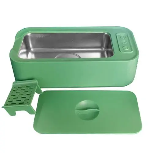 Produktbild: CJBIN Ultraschallreinigungsgerät Brille, Brillenreinigungsgerät, Ultraschallreiniger 47000Hz mit Wischtuch, Professioneller Ultraschallreinigungsgerät für Brillen, Schmuck, Uhren, Zahnprothesen