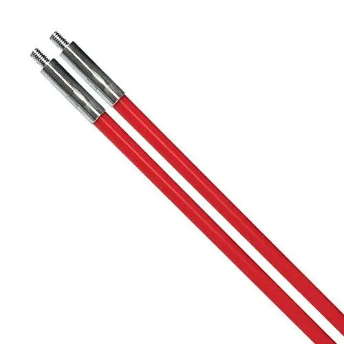 Produktbild: C.K MightyRods Pro 2 Stück 1m Kabelstangen 7mm Ø, 100% Splitterfrei Flexibilitäten Einziehstangen, Glasfaser Harz Elektrische Kabelziehhilfe, Elektroinstallation, Kabeleinziehhilfe Elektriker CK T5431