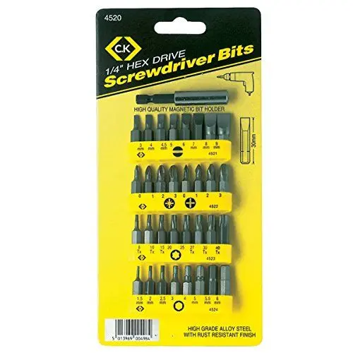 Produktbild: C.K T4520 Schraubendreher-Bit Satz, TX10, Gelb -