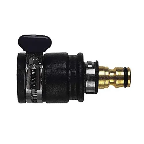 Produktbild: C.K Wasserhahnanschluss aufsteckbar | 20-30 mm Durchmesser | Massives Messing | Sicher & Strapazierfähig | Sicheres Fixieren | Robust & Korrosionsbeständig, Schwarz/Silber/Gold