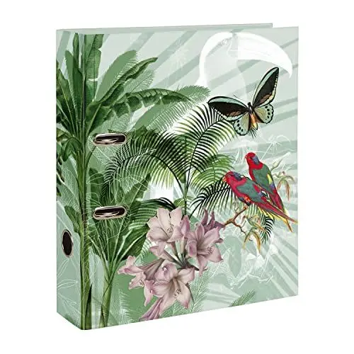 Produktbild: Clairefontaine 115779C - Jungle harmony, Ordner DIN A4, Rückenbreite 7cm, ideal für Home Office, 1 Stück