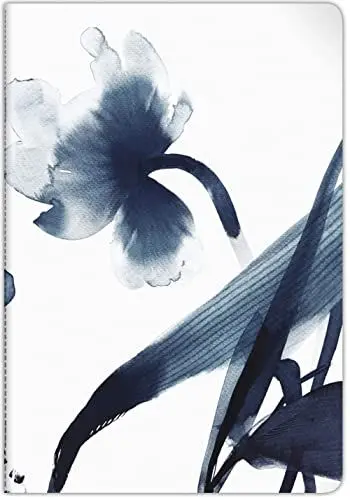 Produktbild: Clairefontaine 115927C - Inkebana, Notizheft mit Fadenbindung DIN A4 21x29,7 cm, 48 Blatt, liniert mit Rand, 90g, Motive sortiert, 1 Stück