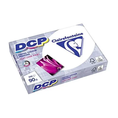 Produktbild: Clairefontaine 1833C - Ries Druckerpapier / Kopierpapier DCP, extraweiß, DIN A4, 90g, 500 Blatt, Weiß, 1 Ries
