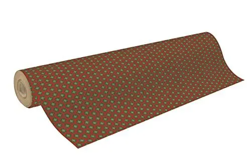 Produktbild: Clairefontaine 223858C - Rolle Geschenkapier Recycling Kraftpapier, 50m x 70cm, 70g, Schneeflocken